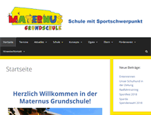 Tablet Screenshot of maternus-schule.de